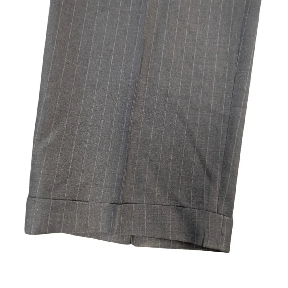 Ralph Lauren Suit 42L Charcoal Pinstripe Wool Stretch Made Canada Dillard's